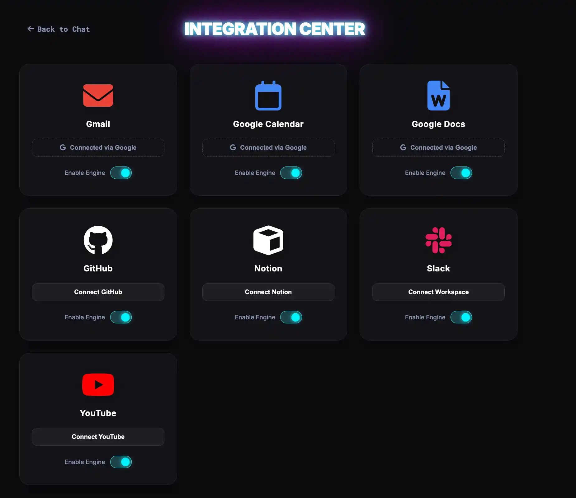 Integration Center